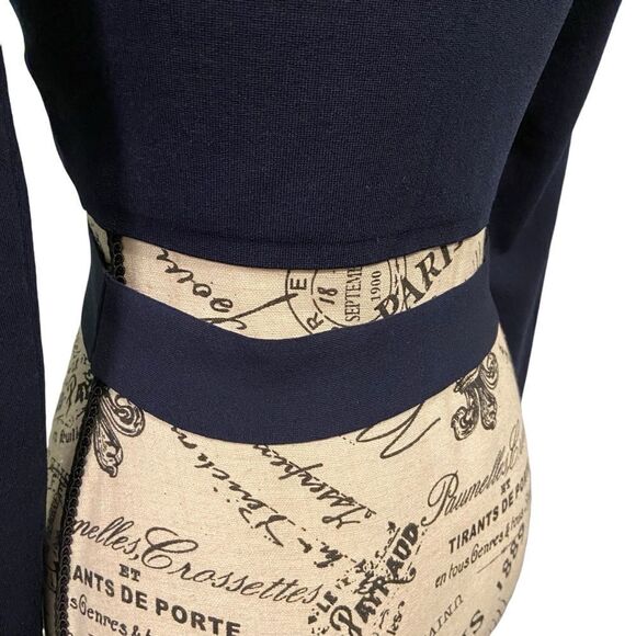 NEW Aritzia Ten by Babaton Retrospect Crop Sweater in Navy Blue Size Medium - Picture 7 of 12